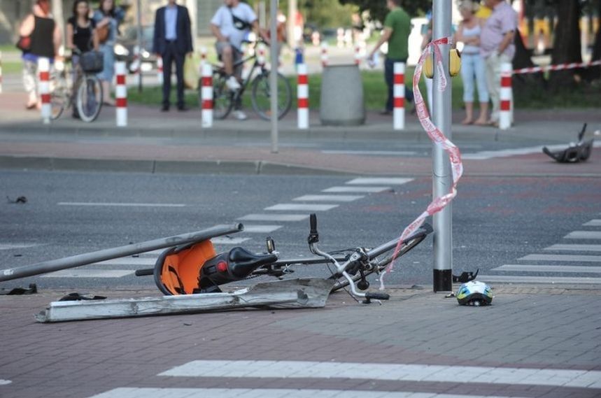 Wzruszający gest rowerzystów po wypadku na Gocławiu. Powstał "duch roweru"