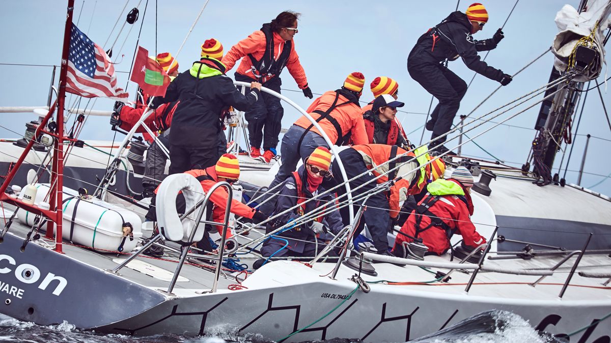 Jacht morski podczas rywalizacji w regatach Nord CUP 2017