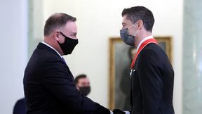 "DUMA!". Prezydent Andrzej Duda skomentował wyczyn Roberta Lewandowskiego