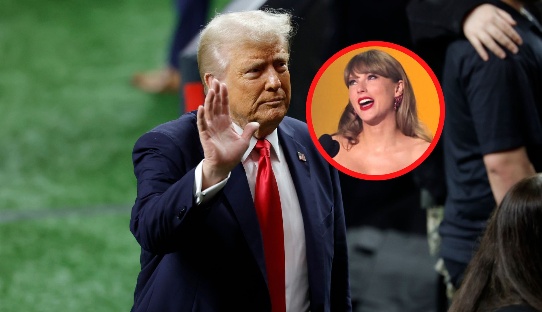 Sceny podczas Super Bowl. Tak przywitali Trumpa i Swift