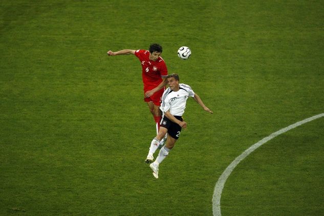 Jacek Bąk reprezentował Austię Wiedeń w latach 2007-2010. Na zdjęciu: w meczu Polska - Niemcy na Euro 2008/ Foto: Getty Images