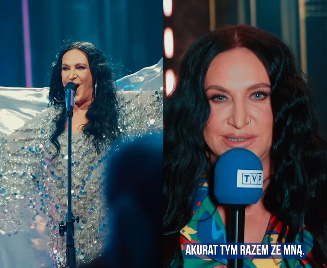 Kayah w zapowiedzi programu TVP "Muzyka na dobry wieczór"