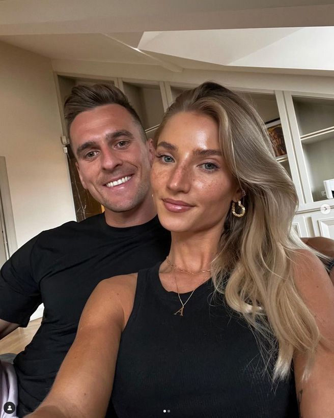 Agata Sieramska i Arkadiusz Milik