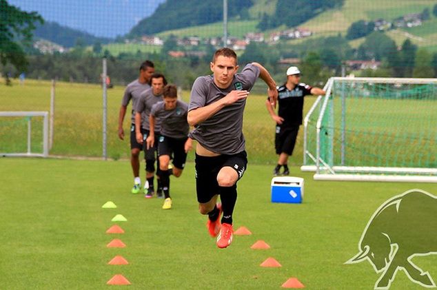 Artur Jędrzejczyk podczas pierwszych zajęć z FK Krasnodar / fot. fckrasnodar.ru