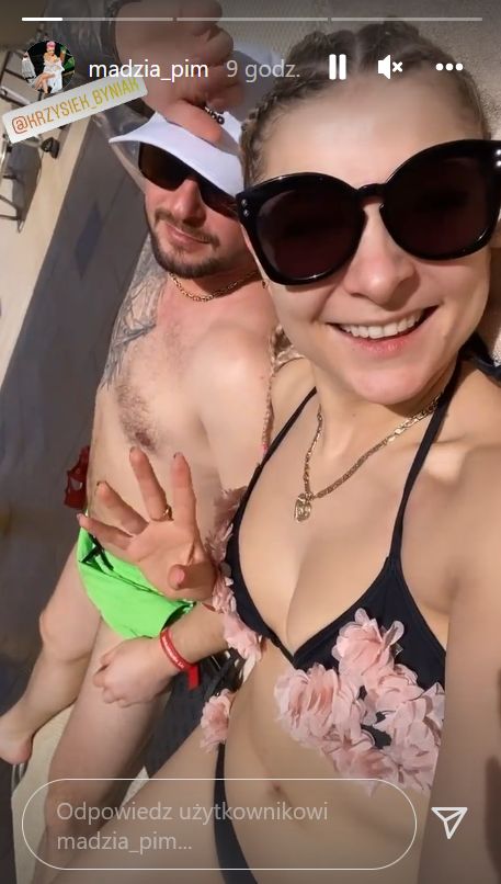 Magdalena Narożna z partnerem na wakacjach 