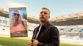 Podolski chwali się żoną. Rzadko kiedy można zobaczyć, jak wygląda