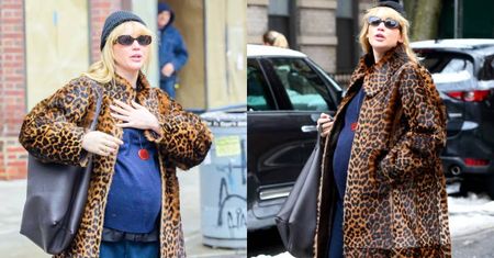 Jennifer Lawrence w zaawansowanej ciąży przemyka przez nowojorskie uliczki. Nie ucieszył jej widok paparazzi
