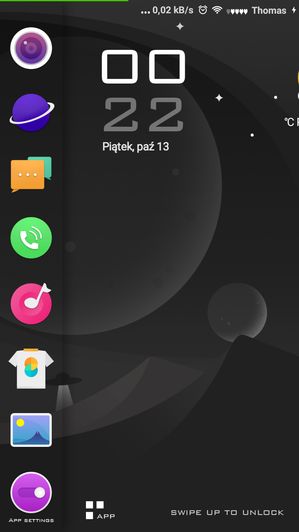 Ekran blokady - motyw MIUI 8 - Uforia