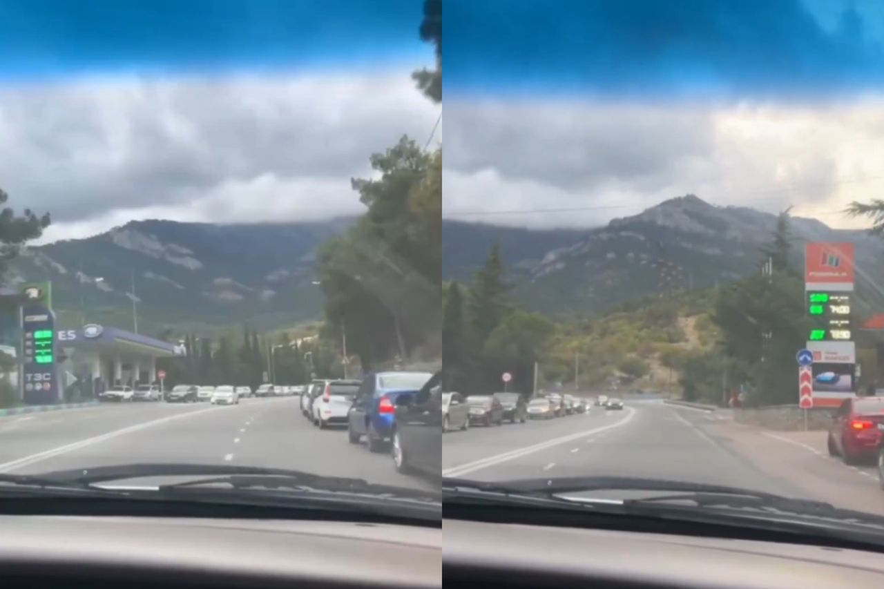 Kryzys paliwowy na Krymie. Długie kolejki do stacji