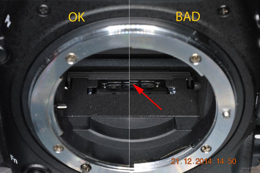 Nowy Nikon D750 i kolejne problemy. Tym razem z ciemnym paskiem w odbiciach 2