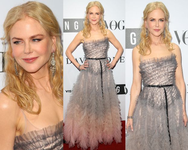50-letnia Nicole Kidman pozuje w sukni od Diora
