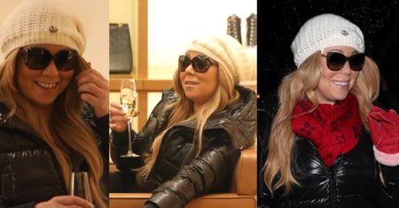 Mariah Carey pije szampana w butiku Louis Vuitton (ZDJĘCIA)