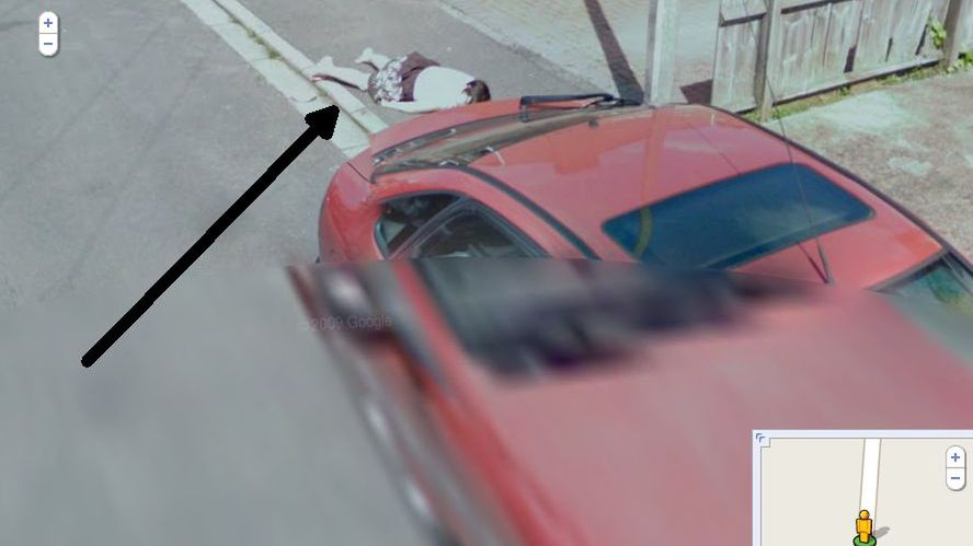 „Zwłoki” na Google Street View 1