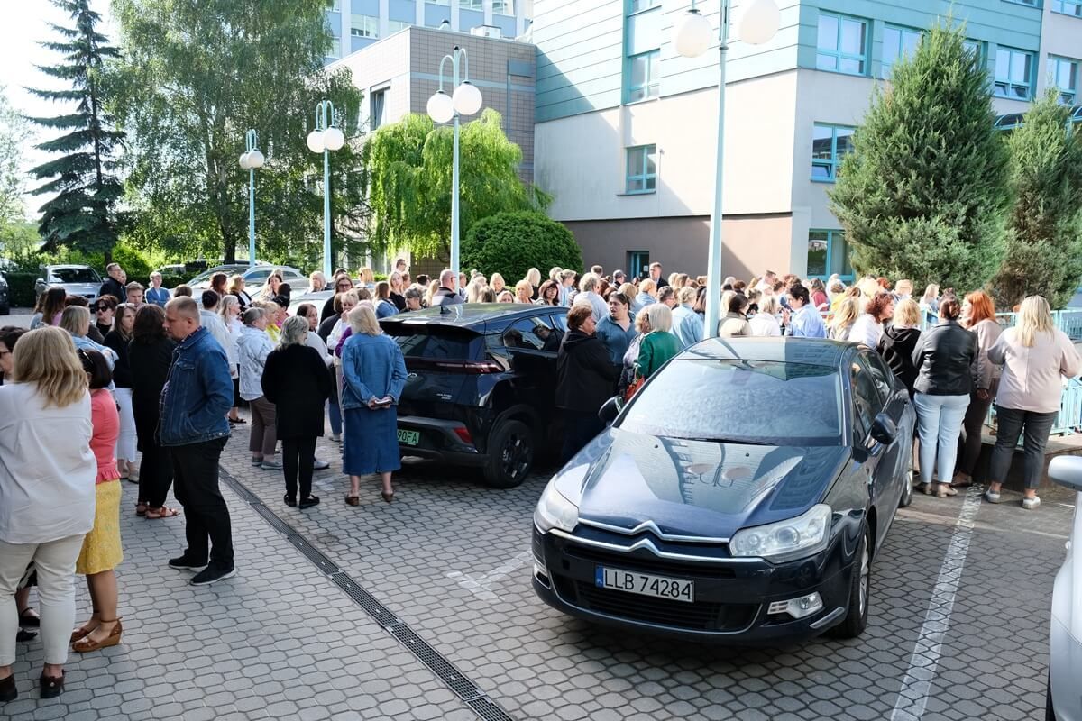 Strajk ostrzegawczy pracowników ZUS w Lublinie