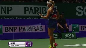 Halep - Cibulkova: świetne przejście z obrony do ataku Słowaczki