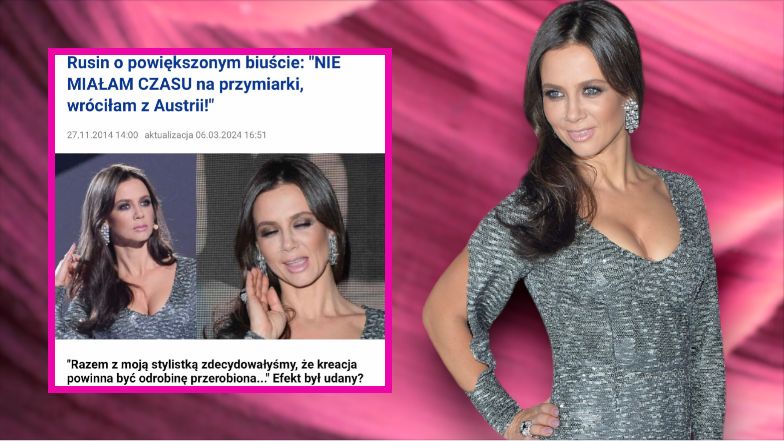 10 lat temu Kinga Rusin komentowała rozmiar swojego biustu