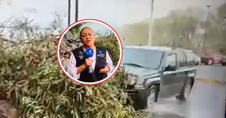 Auto wpadło w reporterkę i operatora. Przerażające wideo z Meksyku