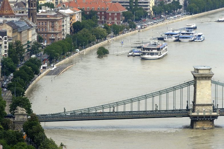 Tak wysoko podniosła się woda w Dunaju