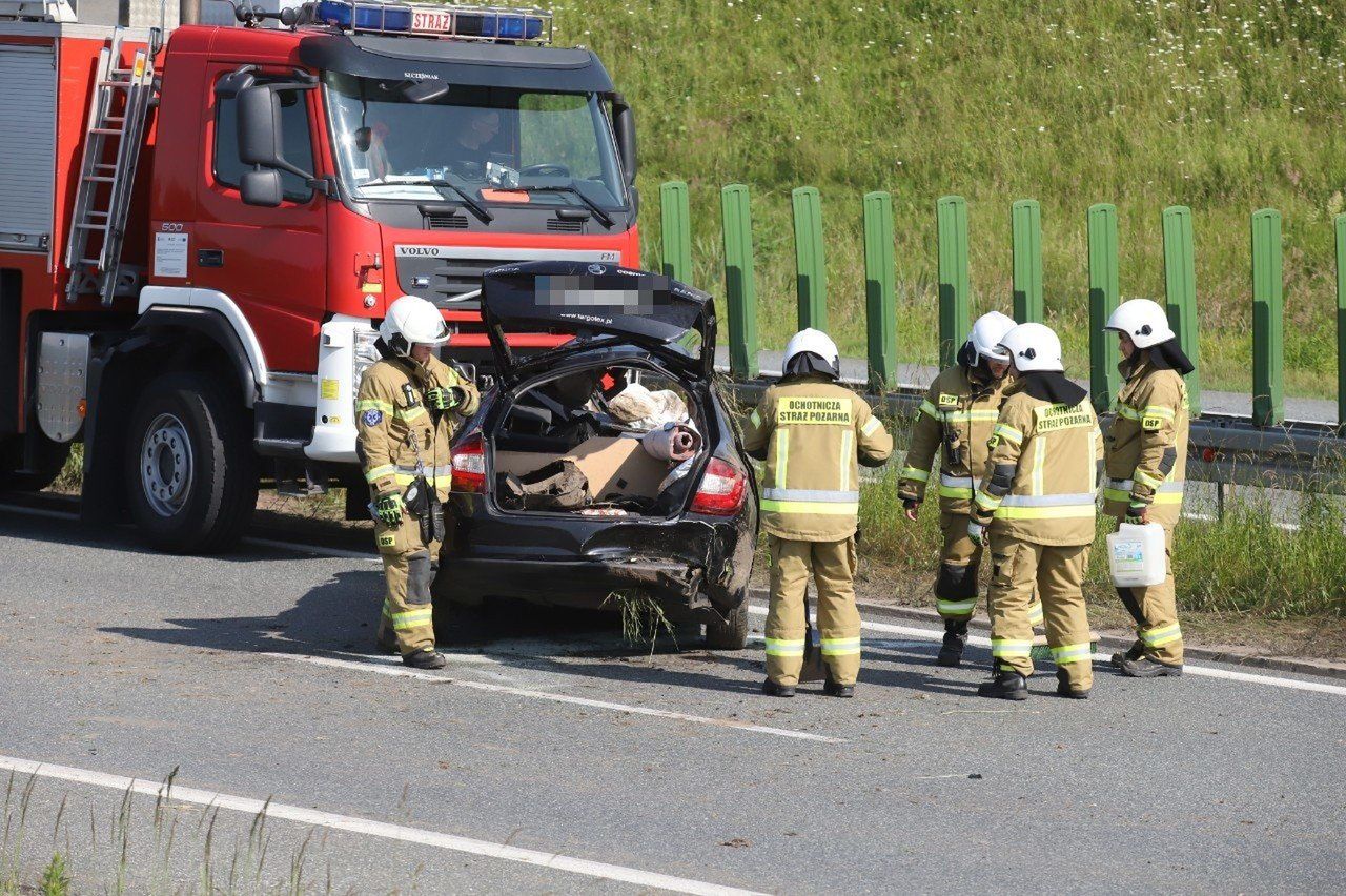 Wypadek na łączniku Długołęka
