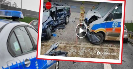 Wypadek karetki. Pięć osób w szpitalu
