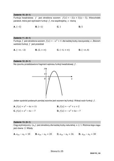 Matura poprawkowa 2021. Matematyka