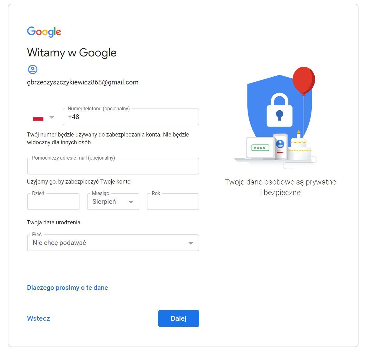 Jak założyć pocztę GMail - część 3