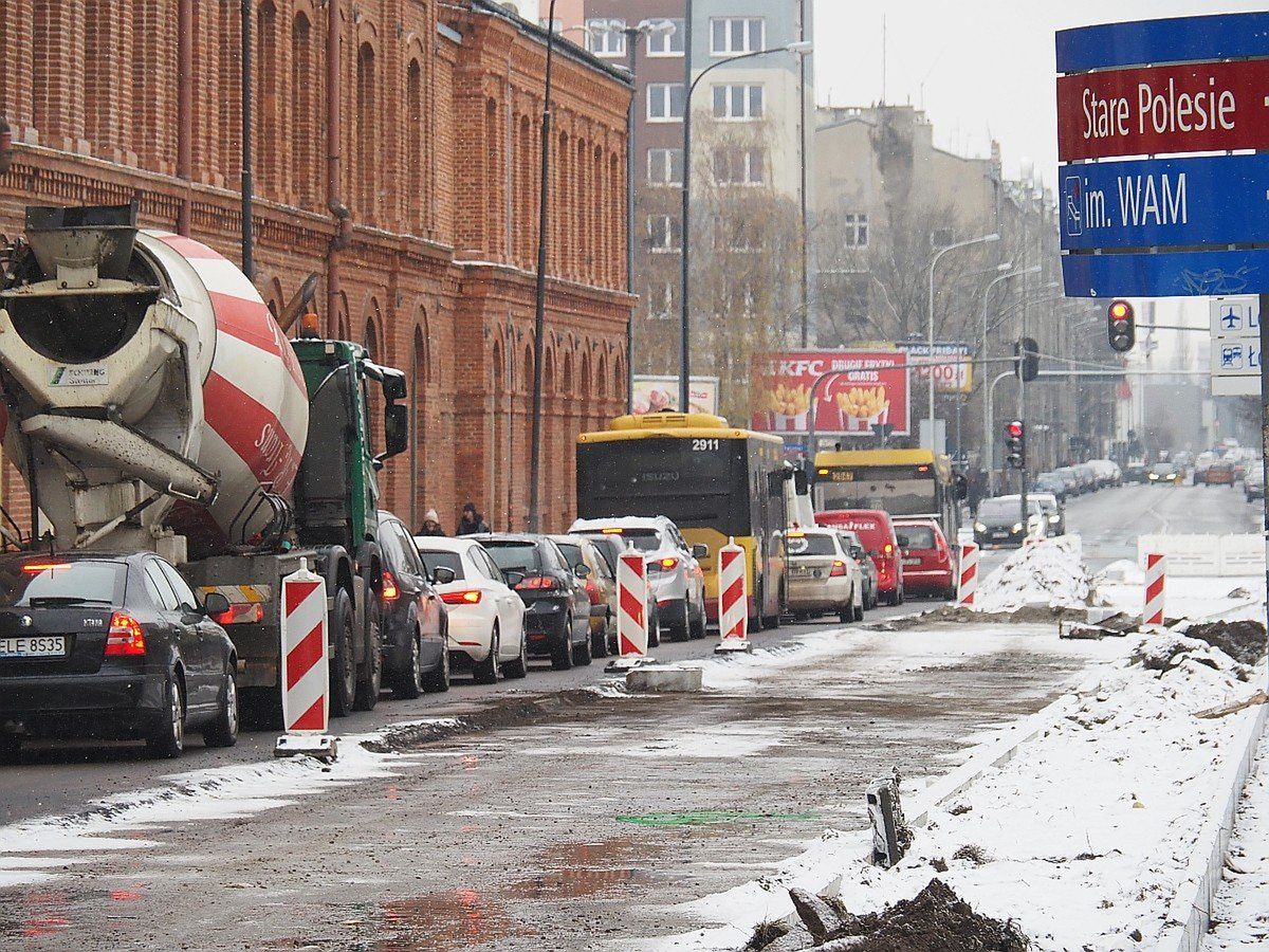 Ulica Radwańska w remoncie