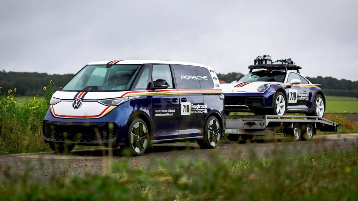 VW ID.Buzz i Porsche 911 