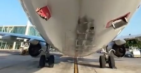 Boeing 737 TUI uziemiony na Majorce po uderzeniu ogonem o pas