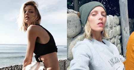 Naturalna Anja Rubik zasłania się WIELKĄ MUSZLĄ we własnoręcznie sfotografowanej sesji dla "Vogue" (FOTO)