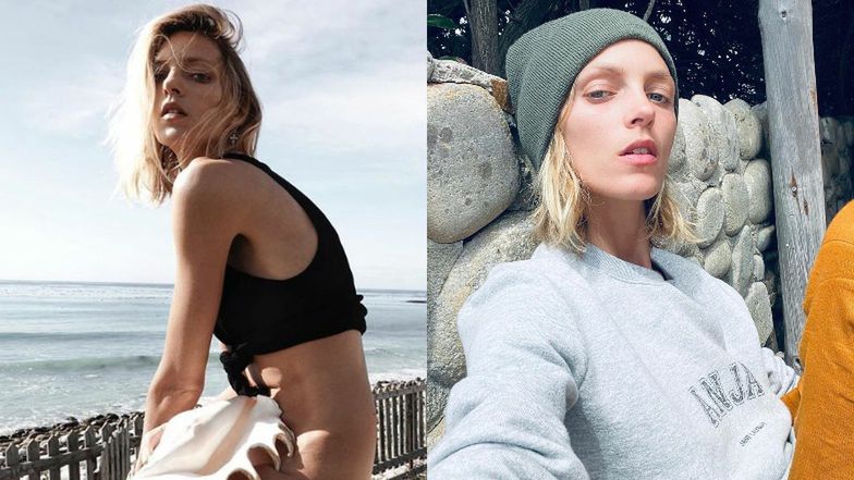 Naturalna Anja Rubik zasłania się WIELKĄ MUSZLĄ we własnoręcznie sfotografowanej sesji dla "Vogue" (FOTO)