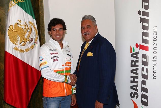 Sergio Perez w barwach Force India / fot. twitter.com/clubforce