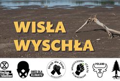 Warszawa. ”Wisła Wyschła”. Akcja ekologów w obronie degradowanej rzeki