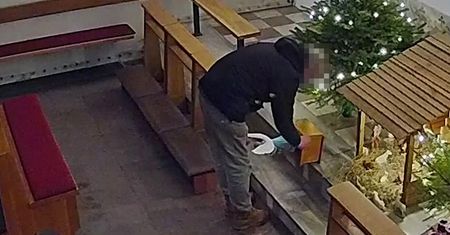 Podejrzany o włamanie i kradzież pieniędzy z kościelnej skarbonki został zatrzymany.
