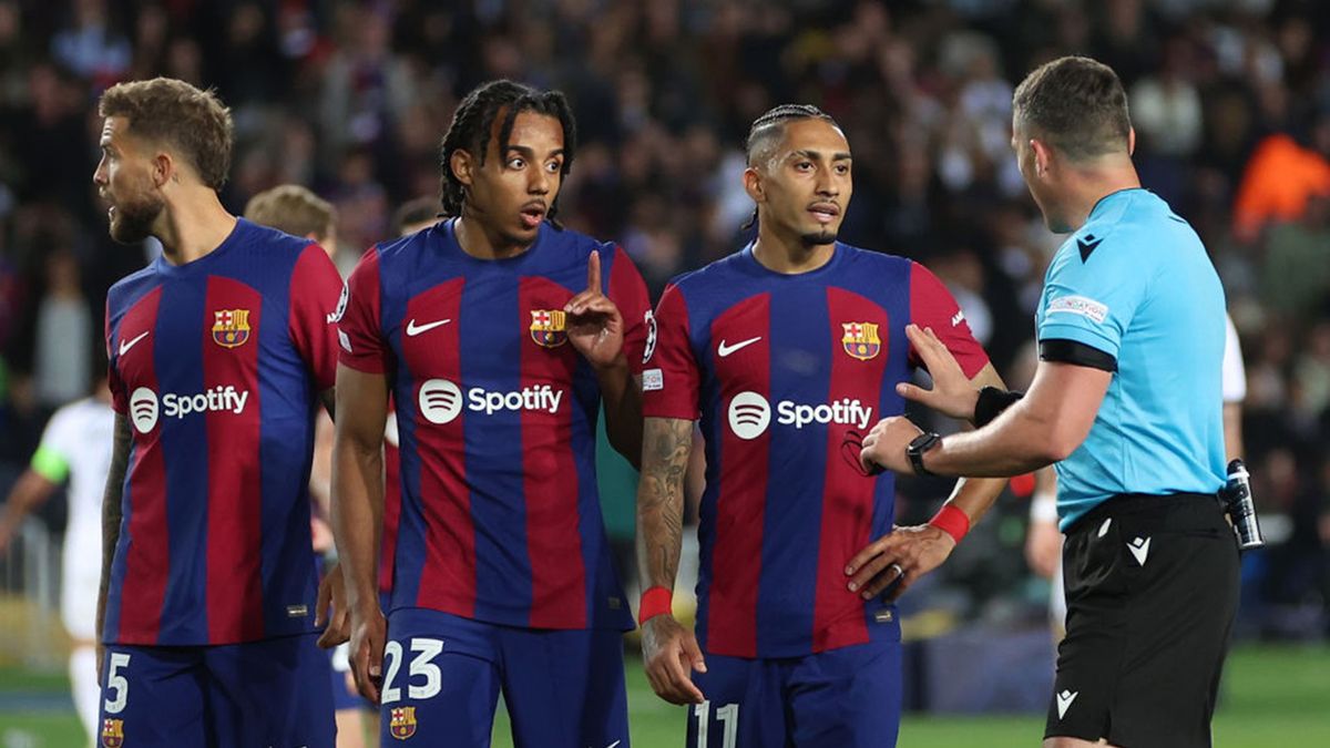 Getty Images / Clive Brunskill / Na zdjęciu: Jules Kounde (drugi z lewej)