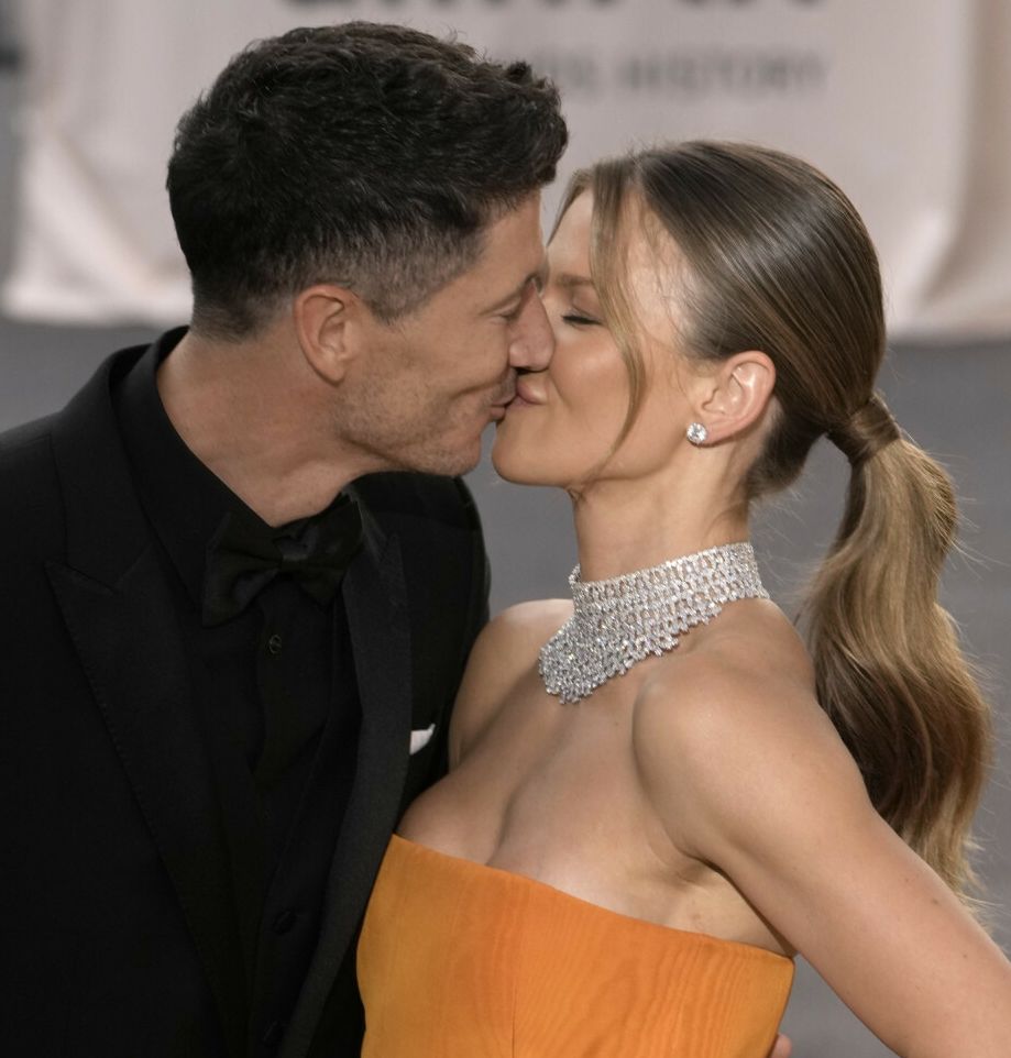 Anna i Robert Lewandowscy na gali amfAR
