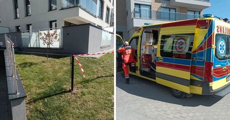 Dziecko spadło z balkonu. Matka była w mieszkaniu. Spała nietrzeźwa