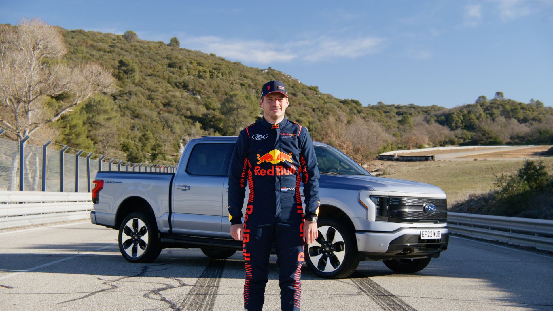 Max Verstappen i Ford F-150 Lightning