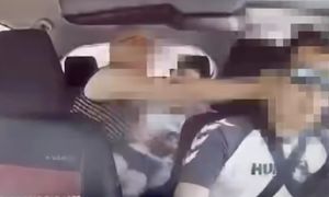 Była z dzieckiem. Wyzywała i uderzyła kierowcę z Ukrainy