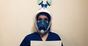 Koronawirus. Wrocław. Maska dla medyka. Można oddać sprzęt do nurkowania