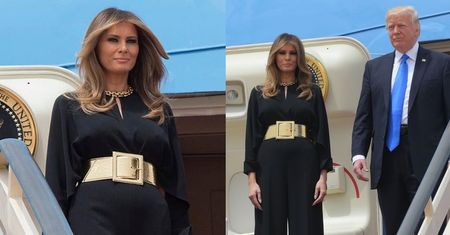Elegancka Melania Trump bez chusty na głowie w Arabii Saudyjskiej (ZDJĘCIA)