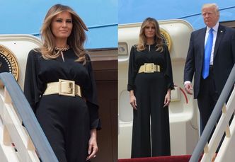 Elegancka Melania Trump bez chusty na głowie w Arabii Saudyjskiej (ZDJĘCIA)
