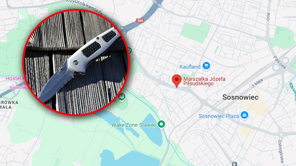 Nożownik zaatakował w Sosnowcu. Został złapany