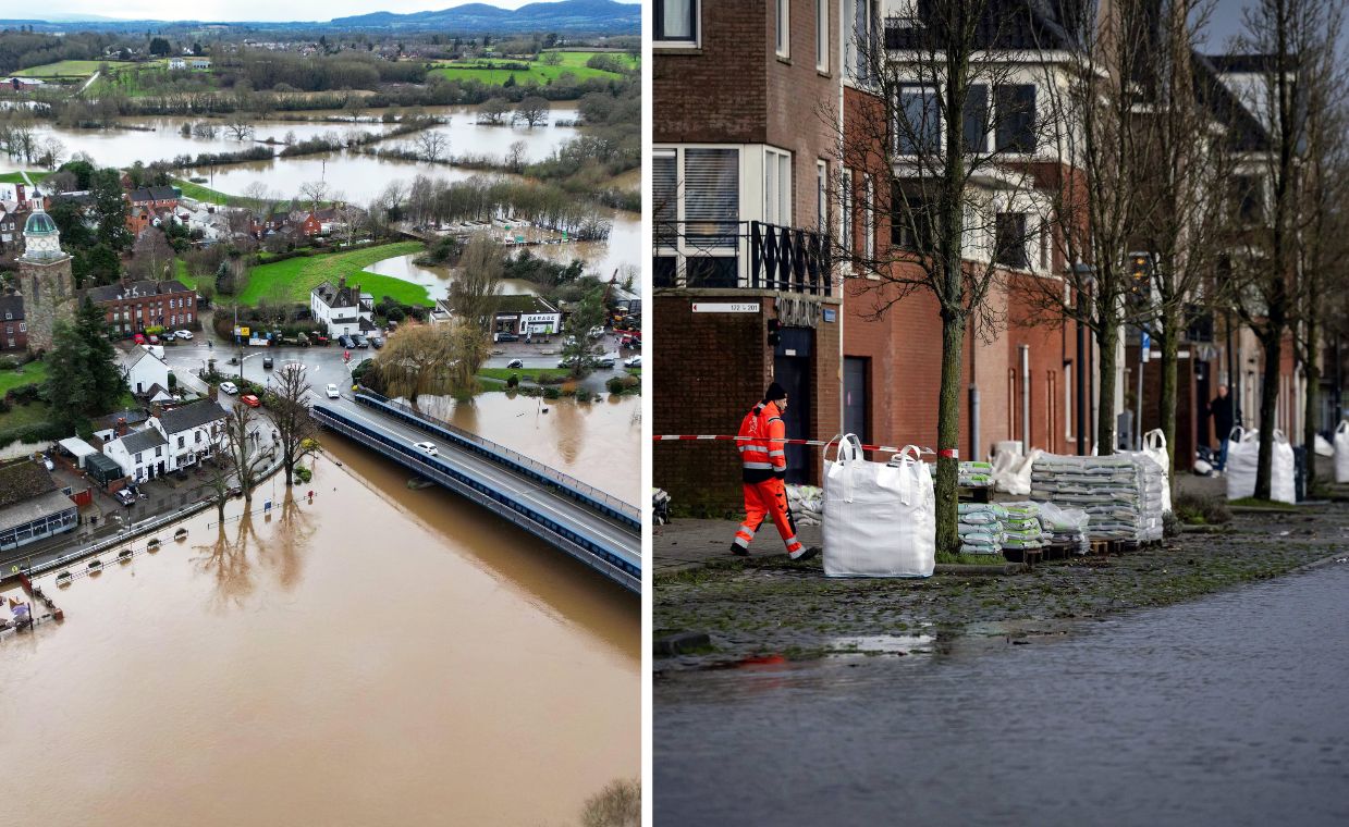 Hurricane Henk wreaks havoc in northern Netherlands with 68mph winds