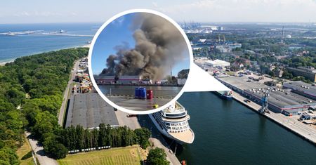 Wielki pożar w gdańskim Nowym Porcie. Zapłonęła hala