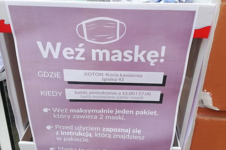 Wrocław. Koronawirus. W poniedziałek po maseczkę