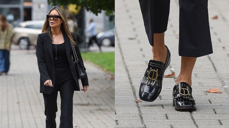 Małgorzata Rozenek w Warszawie w stylizacji na Victorię Beckham