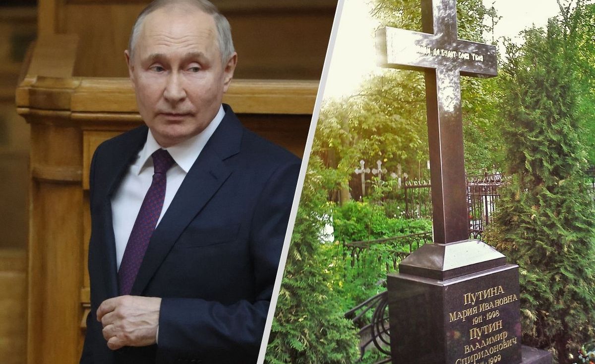 Władimir Putin/ grób jego rodziców 