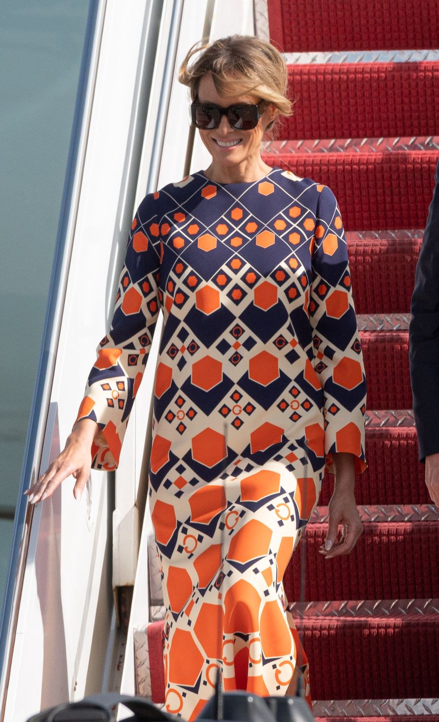 Melania i Donald Trump lądują na Florydzie