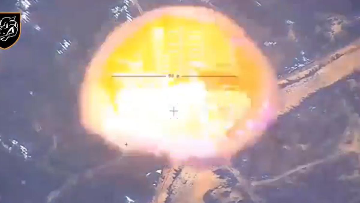 Nowe bomby Ukrainy po raz pierwszy zarejestrowane w akcji